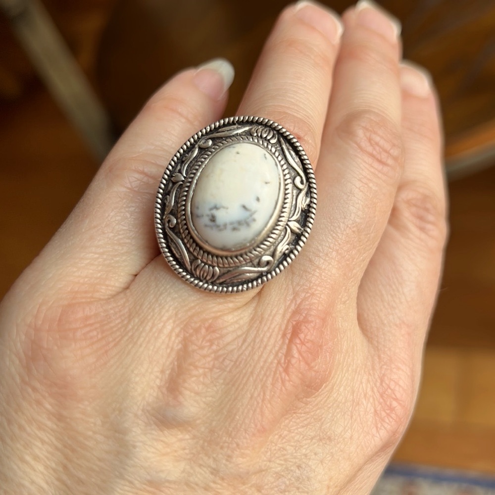 Dendritic Agate Ring - image 4